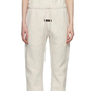 Essentials off white cotton lounge pants